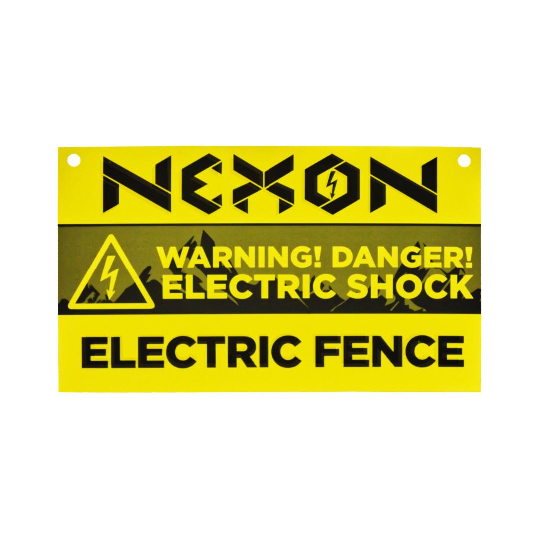 NEXON Electric Fence Warning Sign