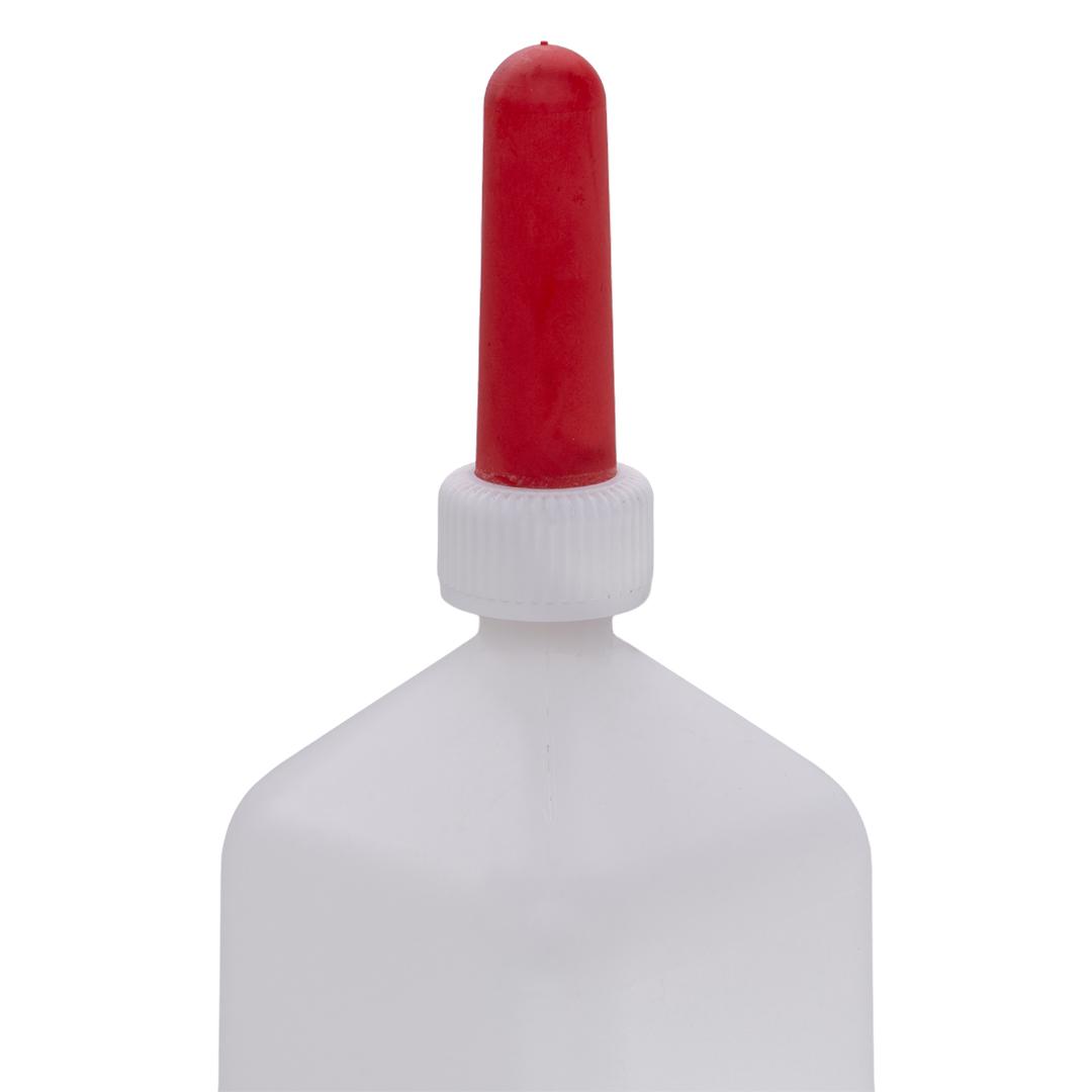 Calf Feeding Bottle 2L with Red Teat and Measuring Scale