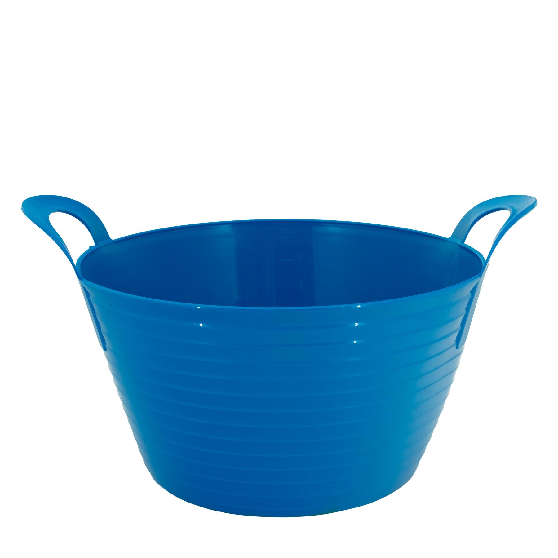Hrănitor flexibil FlexBag 12L albastru multifuncțional plastic rezistent cu mânere