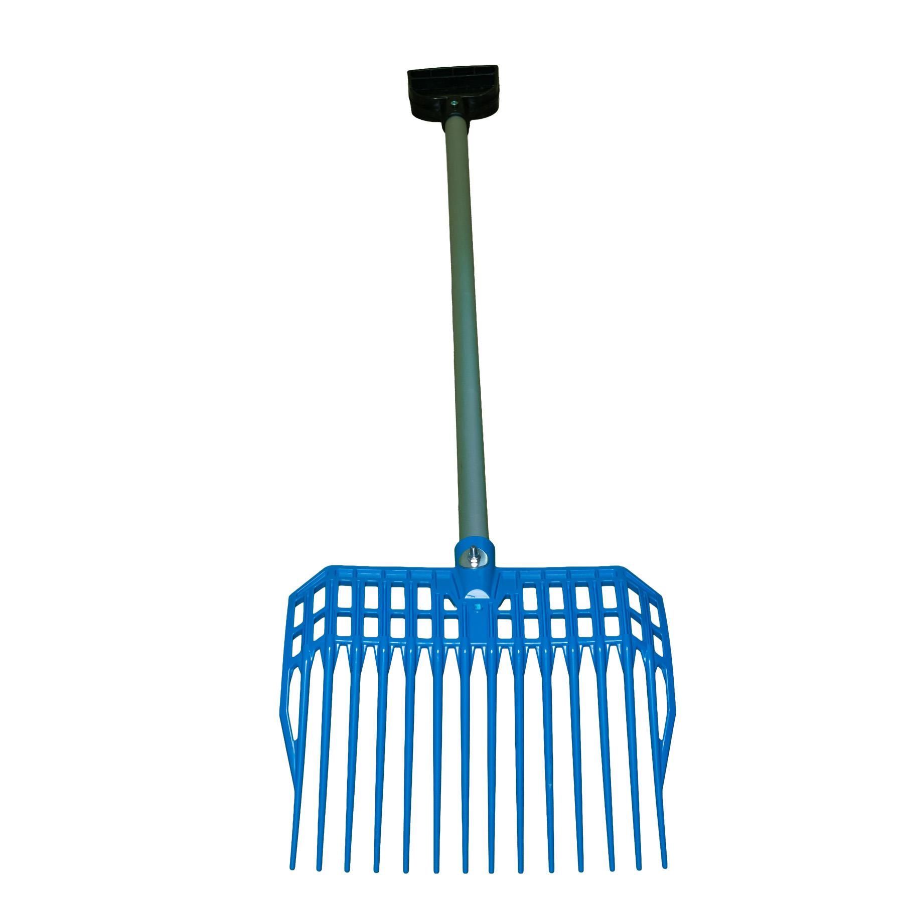 Furcă de bălegar Mini albastră cu mâner pentru copii