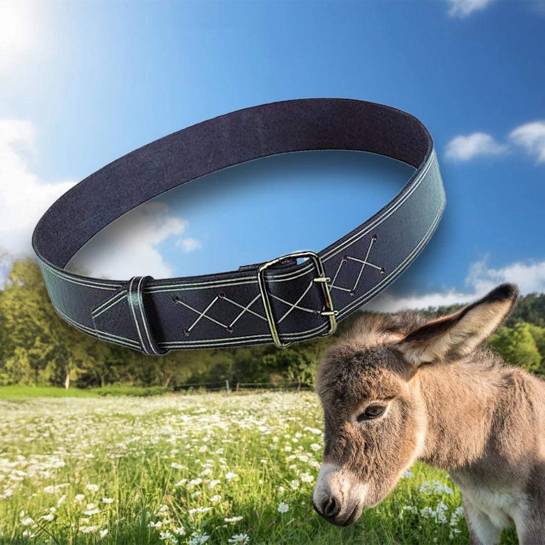 Barna bőr 125x6 cm nyakörv