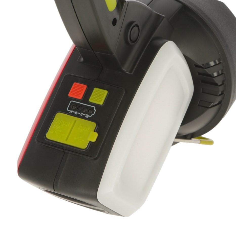 Hordozható LED lámpa akkumulátorral – 5 W, 350 lm, powerbank funkció