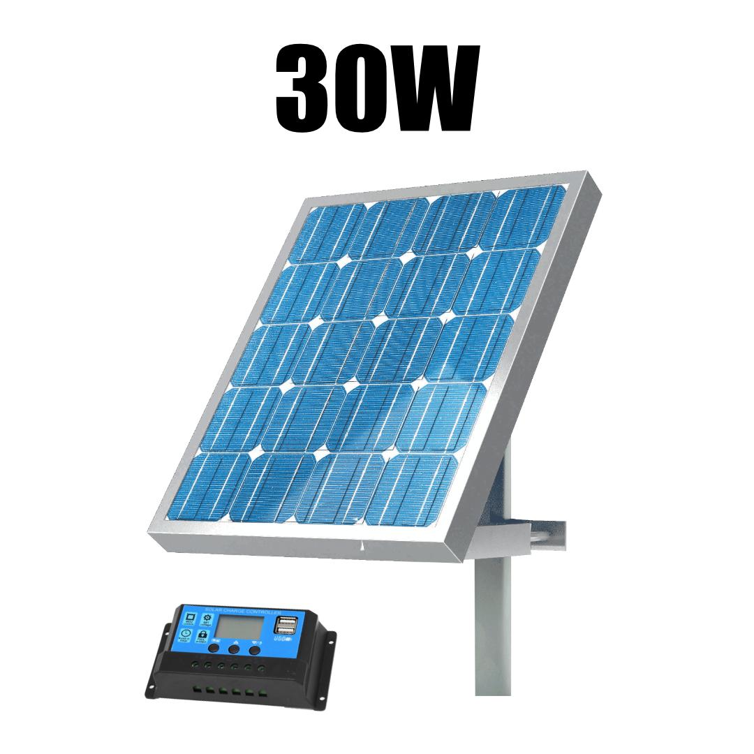 Panou solar gard electric cu suport si regulator NEXON 30W