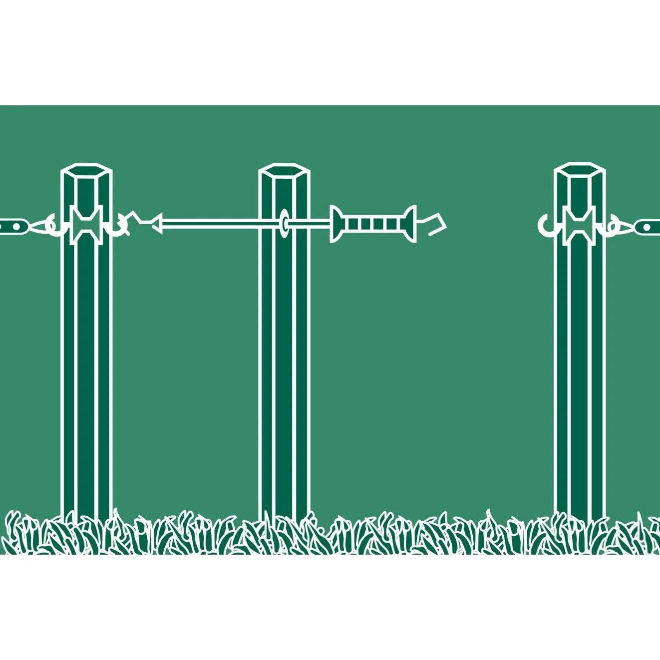 PRO electric fence gate with elastic rope