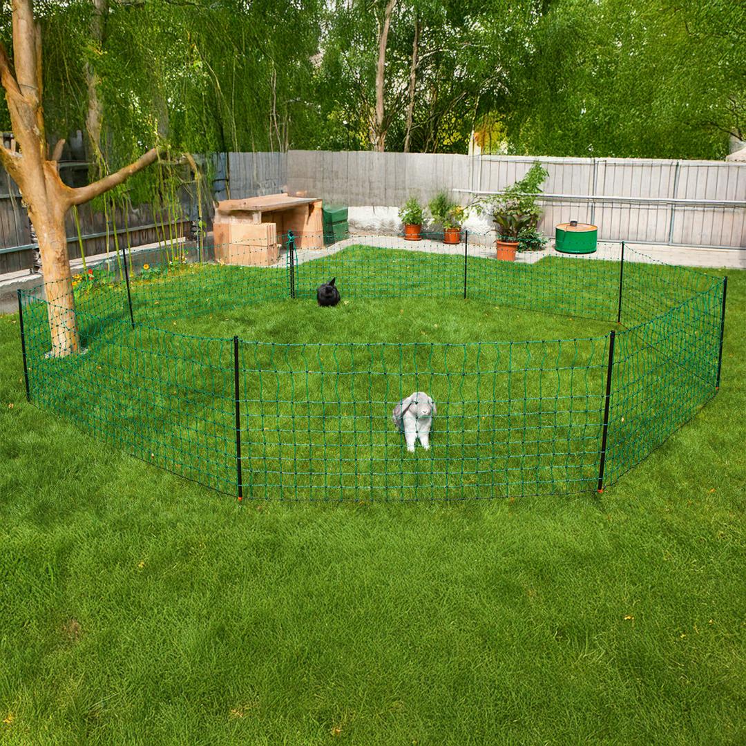 Nyúlháló 50 m – 65 cm, villamosítható, zöld/fekete