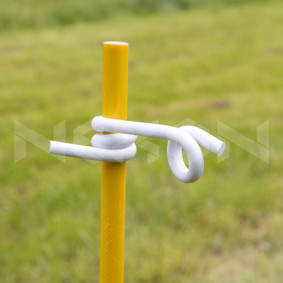 Izolator gard electric NEXON rotund 12mm pentru stalp din fibra de sticla