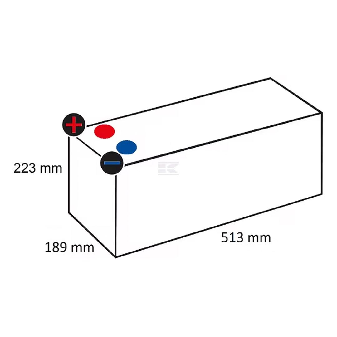 12V 154Ah 1150A Kramp Battery for Machinery and Electric Fence
