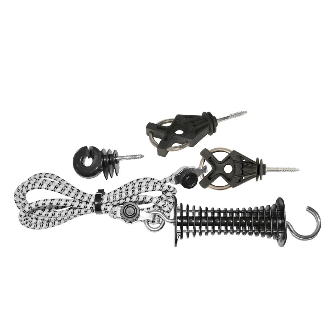 ECO electric fence gate with elastic rope