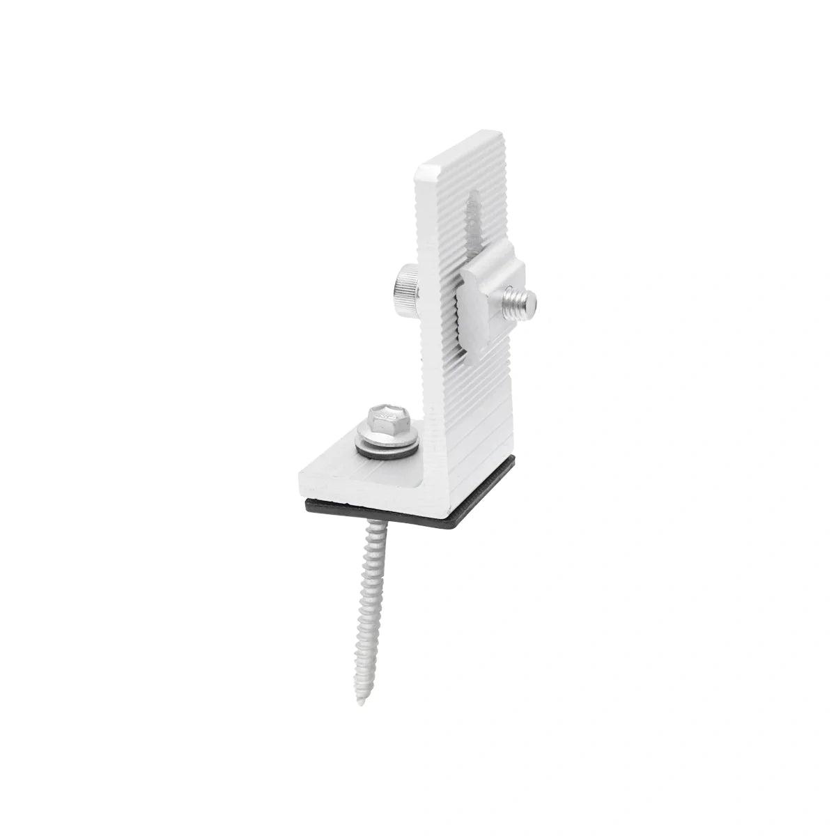 Clamp for mounting solar panel on a metal roof