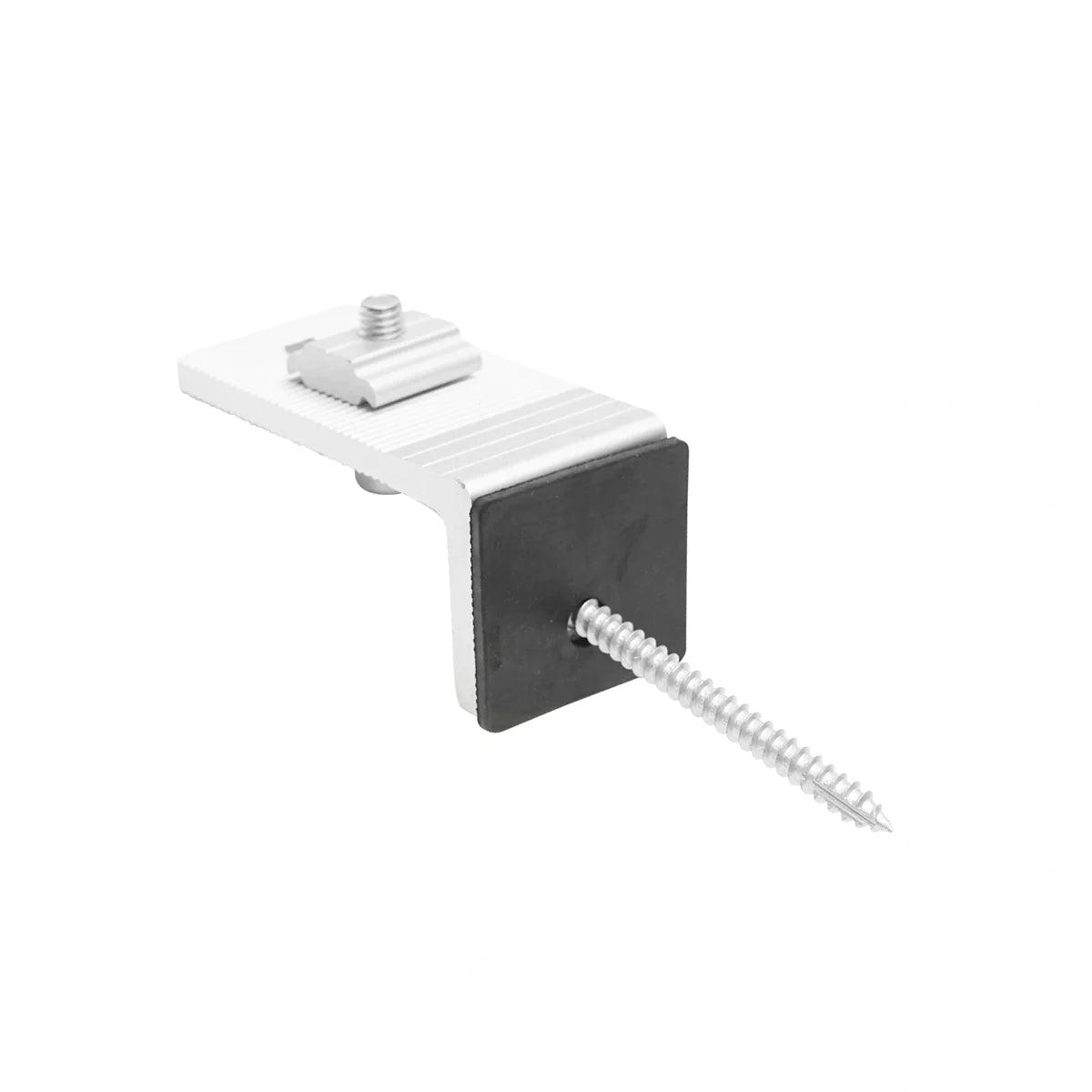 Clamp for mounting solar panel on a metal roof