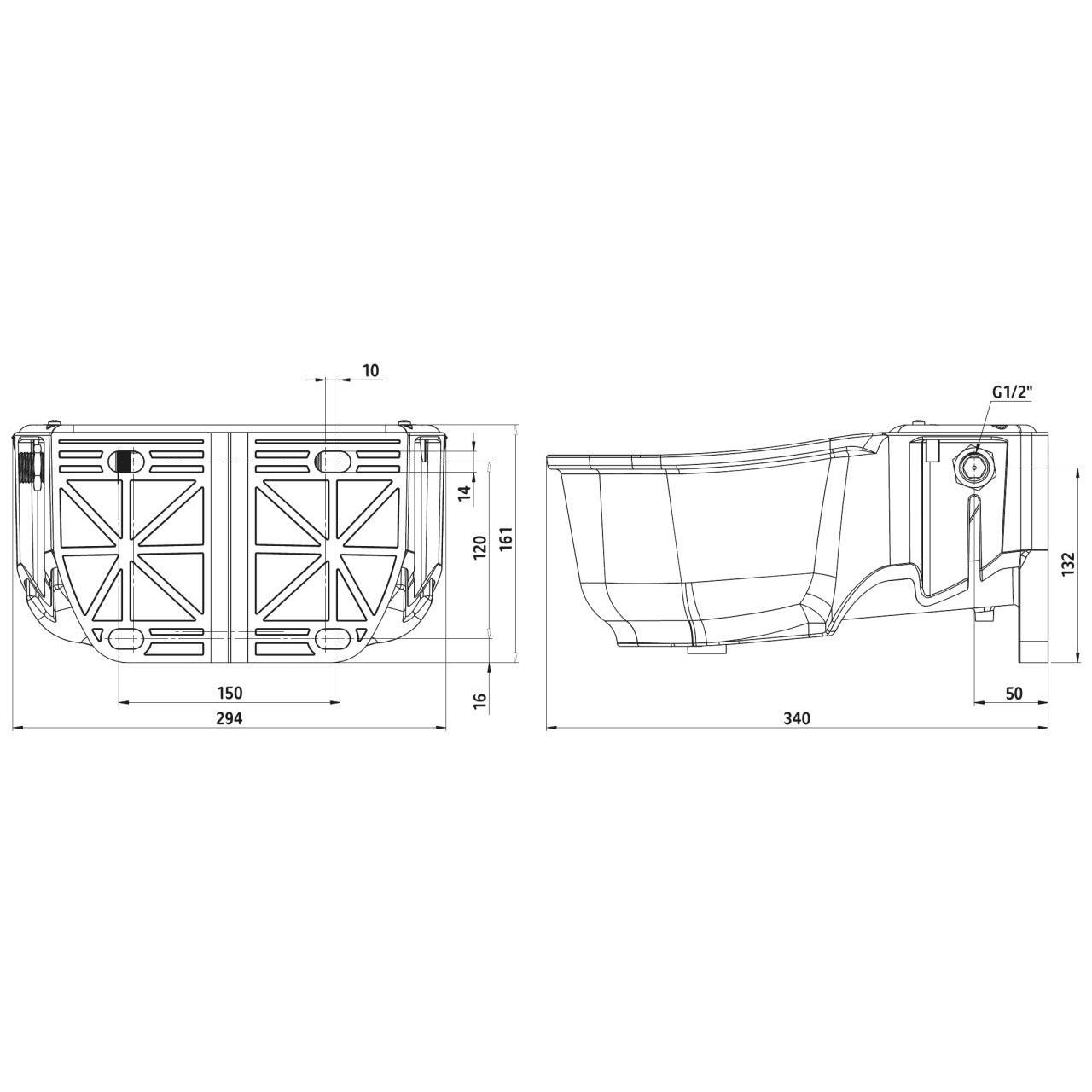 S30 úszós műanyag 5 L itató tál