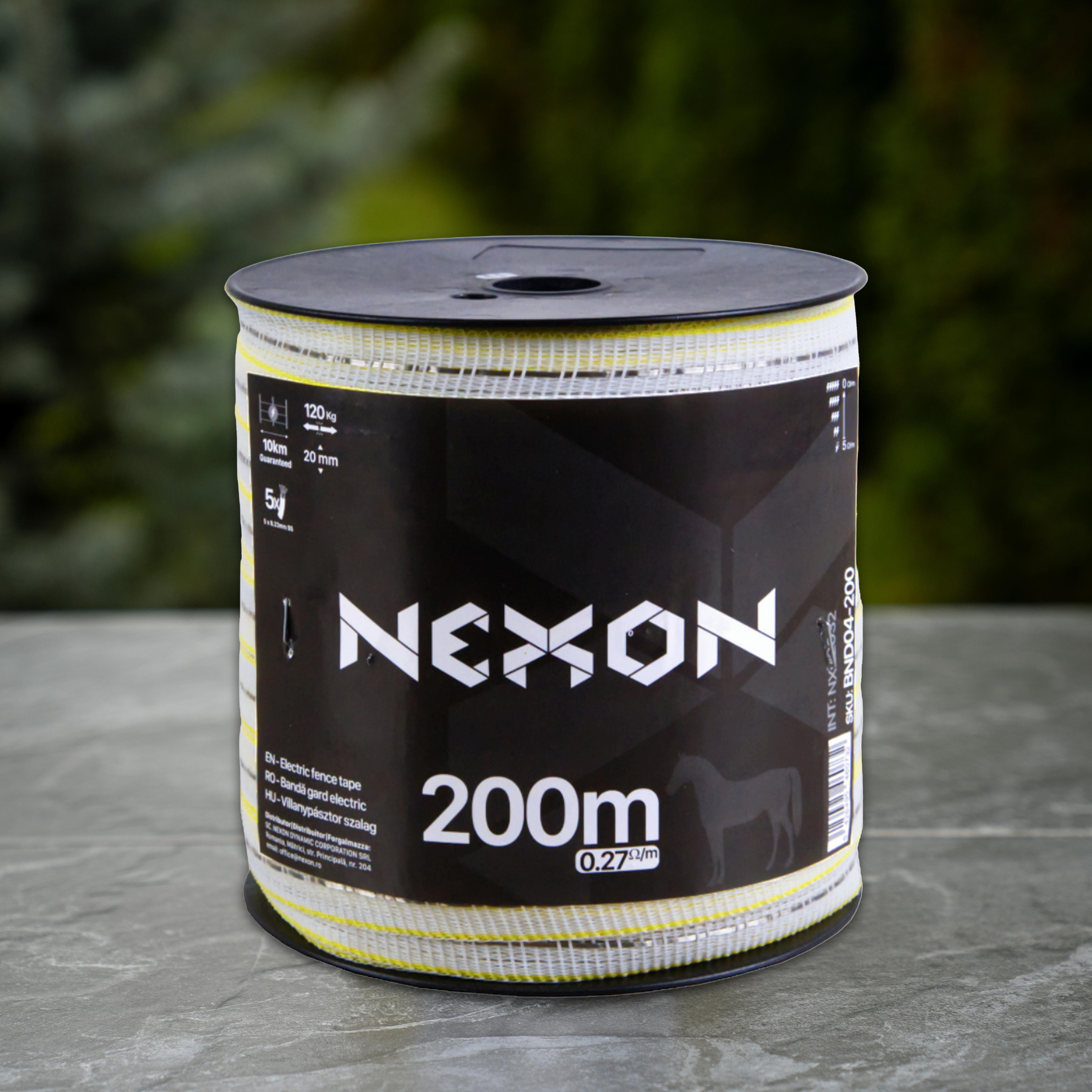 Bandă gard electric NEXON RANGER 200m 5 lite 120kg