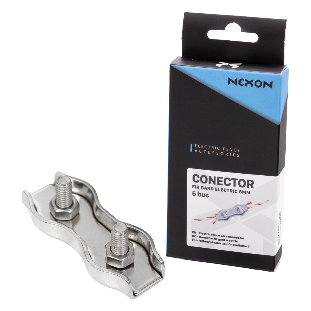 Electric fence wire connector – 2 mm / 3 mm / 4 mm / 5 mm / 6 mm – NEXON
