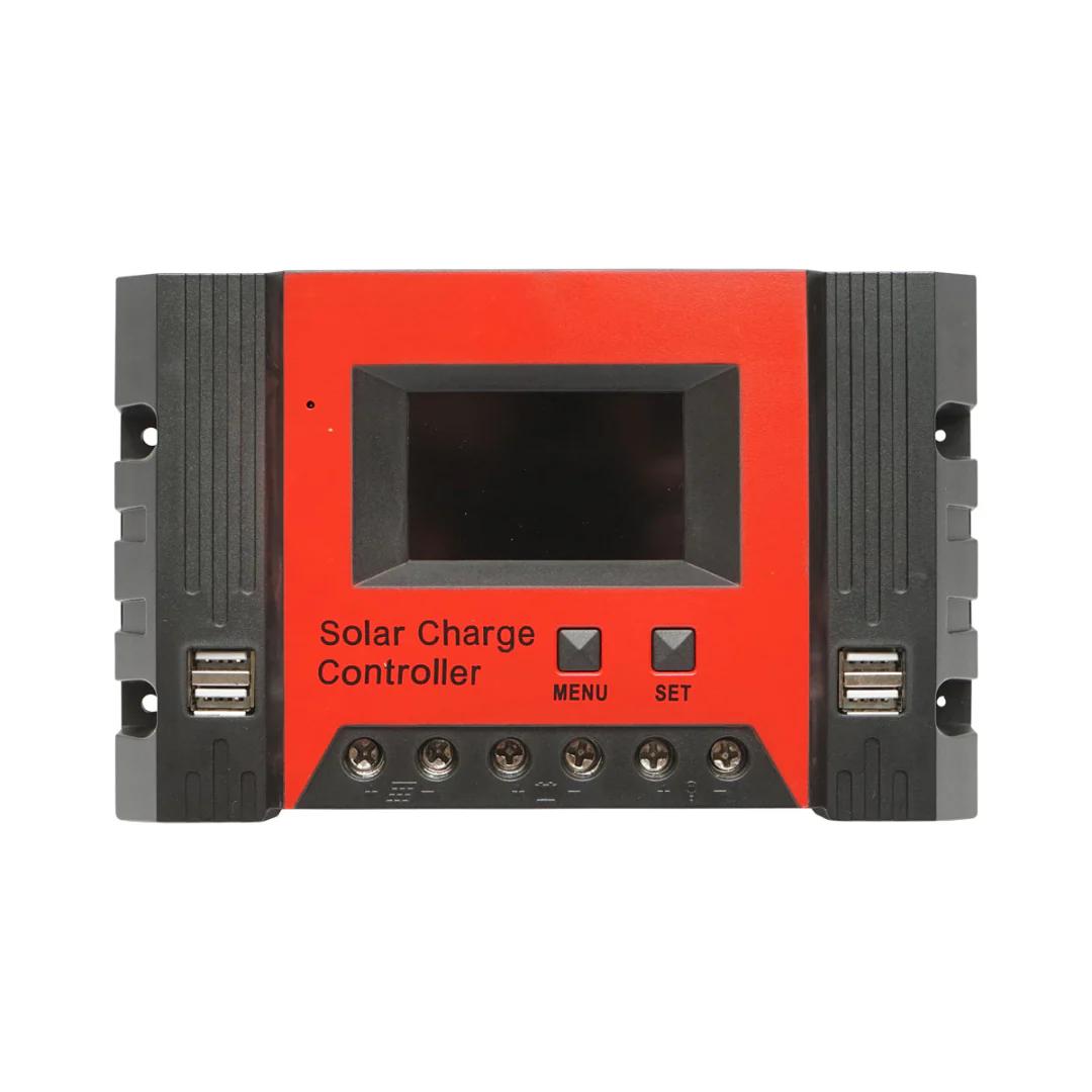 NEXON 60A 12V/24V Solar Charge Controller with 4 USB Ports