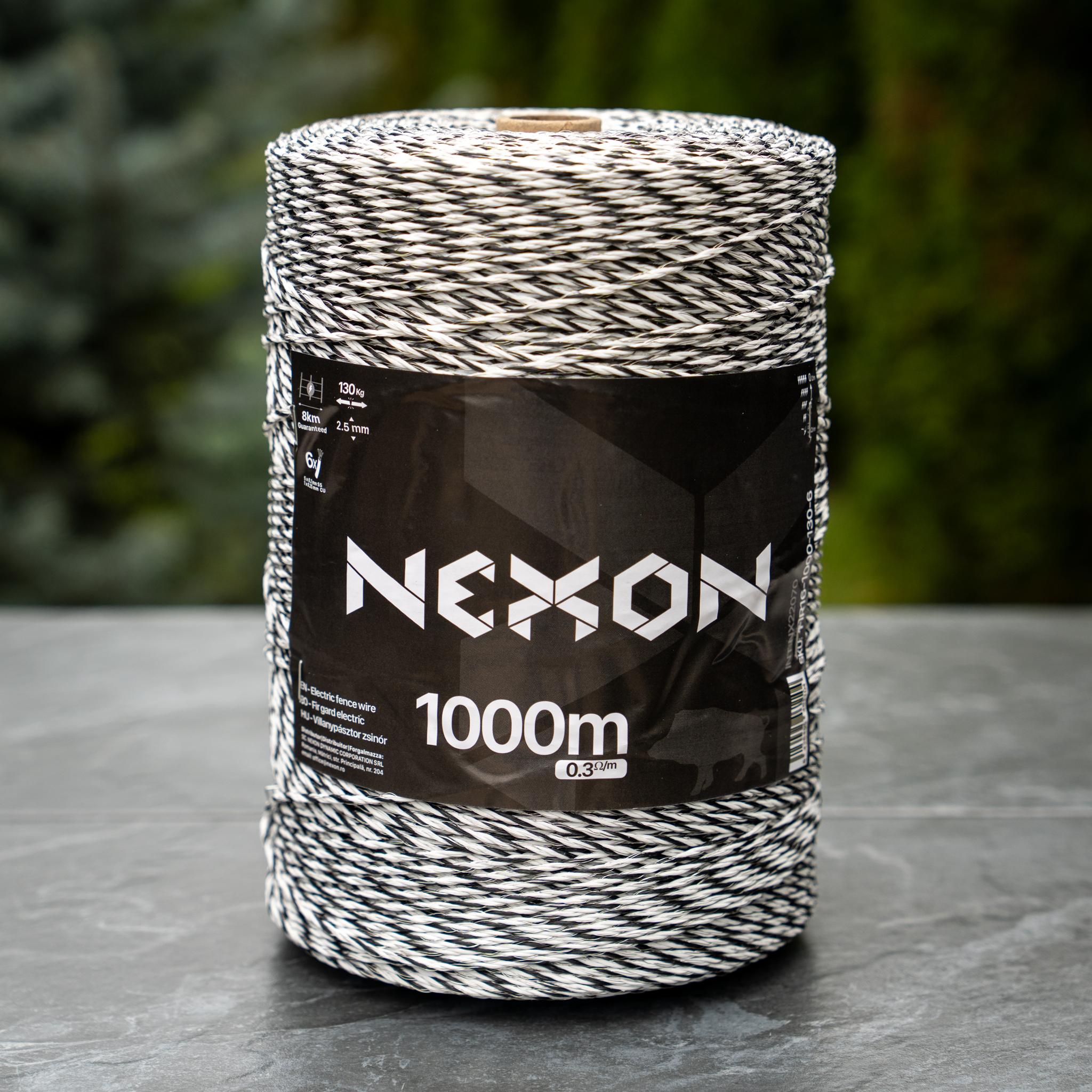 NEXON GUARD Electric Fence Polywire 1000m 3 Strands - 120kg