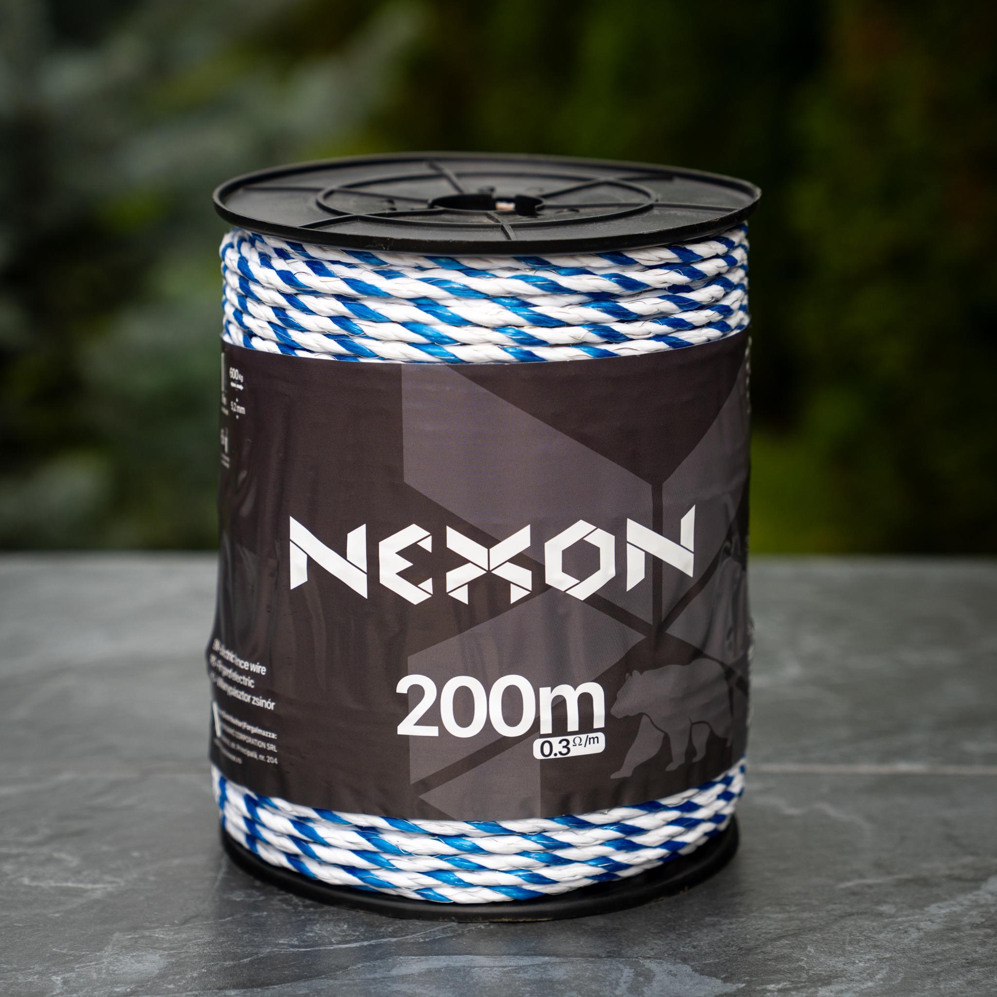 Electric fence rope NEXON PROFESSIONAL, 200 m, 6 strands, 600 kg