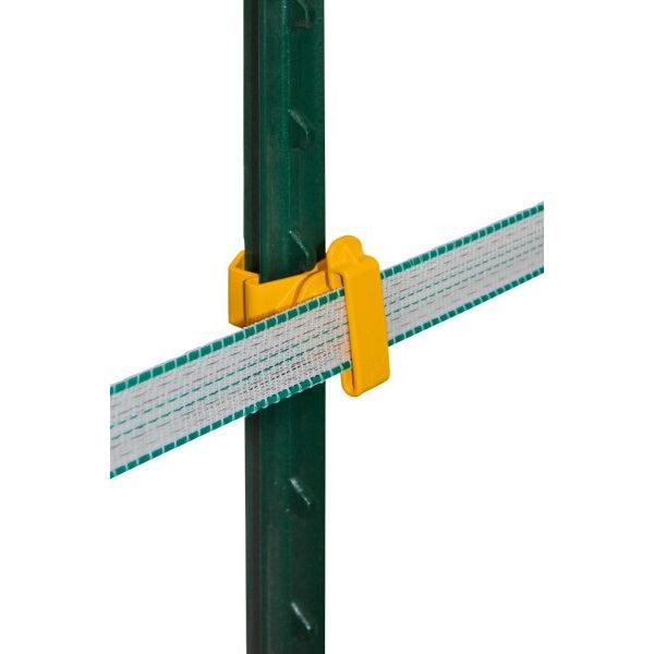 Izolator pentru banda gard electric T-post NEXON modular galben