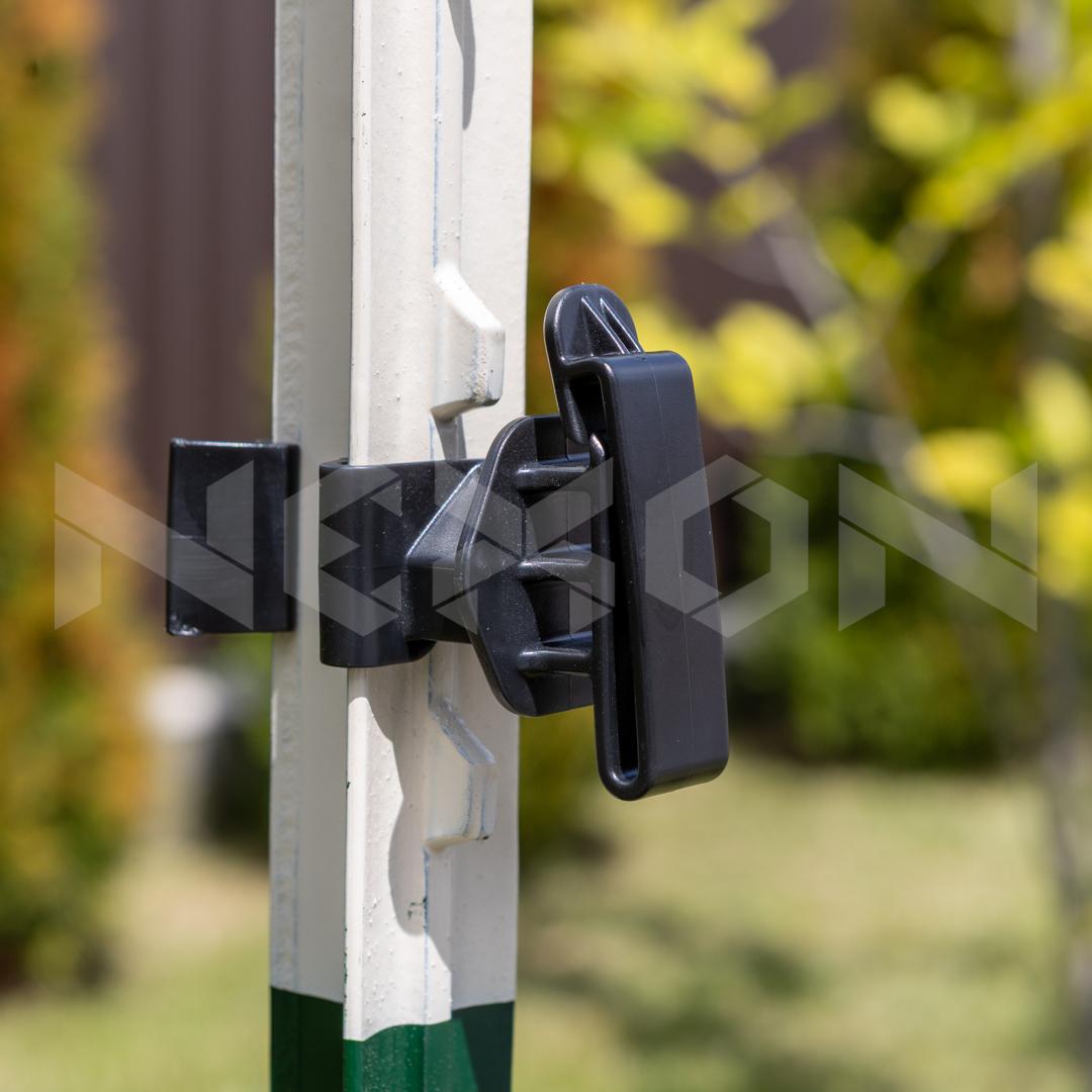 Izolator pentru banda gard electric T-post NEXON modular negru