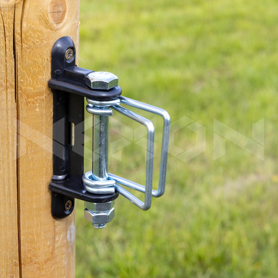 Izolator colț cu conectori pentru gard electric cu bandă NEXON