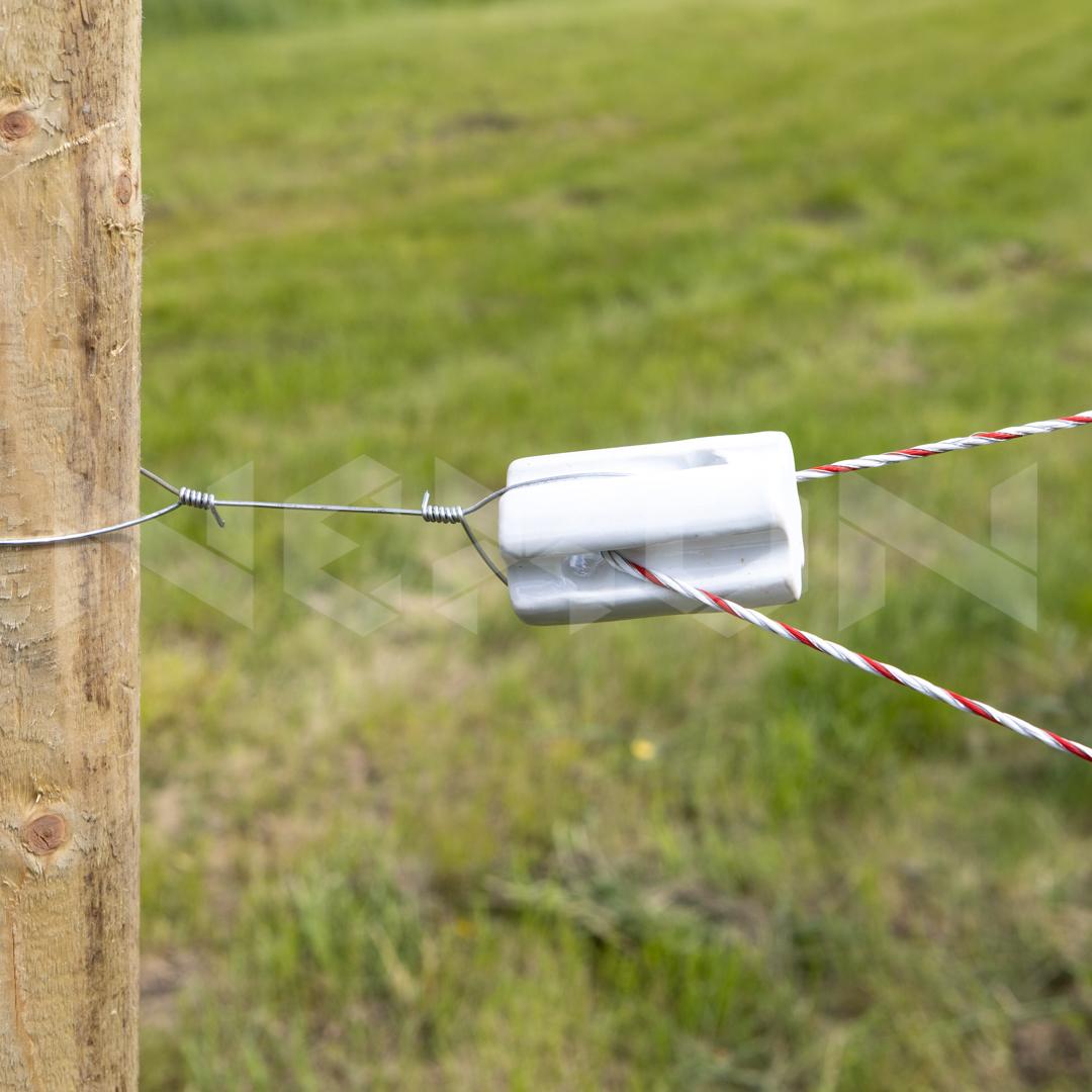 Izolator de tensionare din portelan, pentru gard electric - NEXON