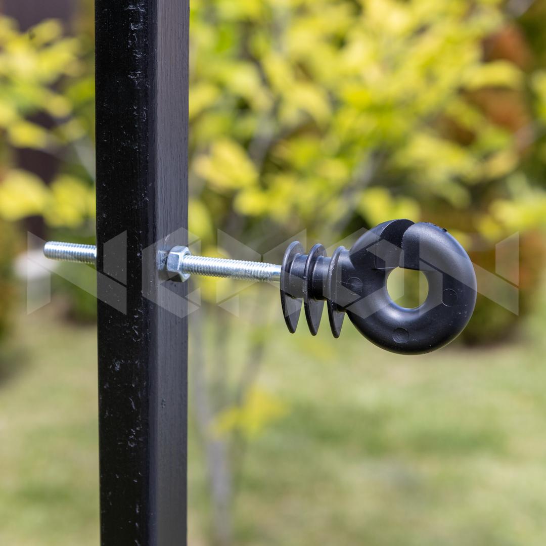 Izolator cu surub metric pentru gard electric, 80 mm - NEXON