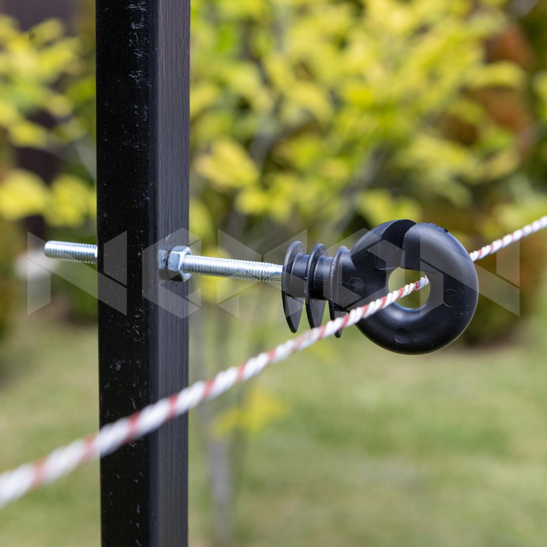 Izolator cu surub metric pentru gard electric, 80 mm - NEXON