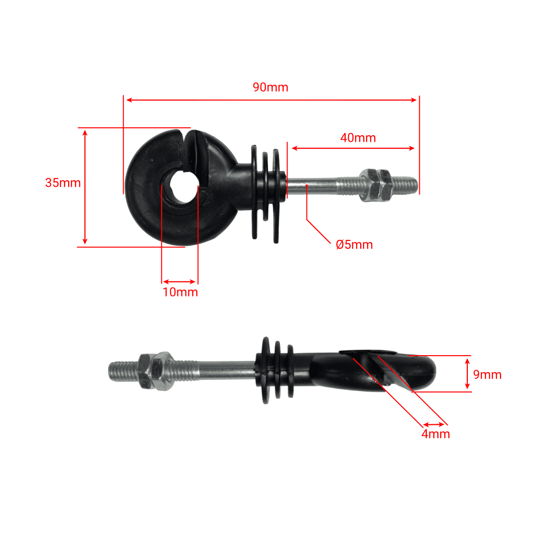 Izolator gard electric pentru fier 25 buc - NEXON