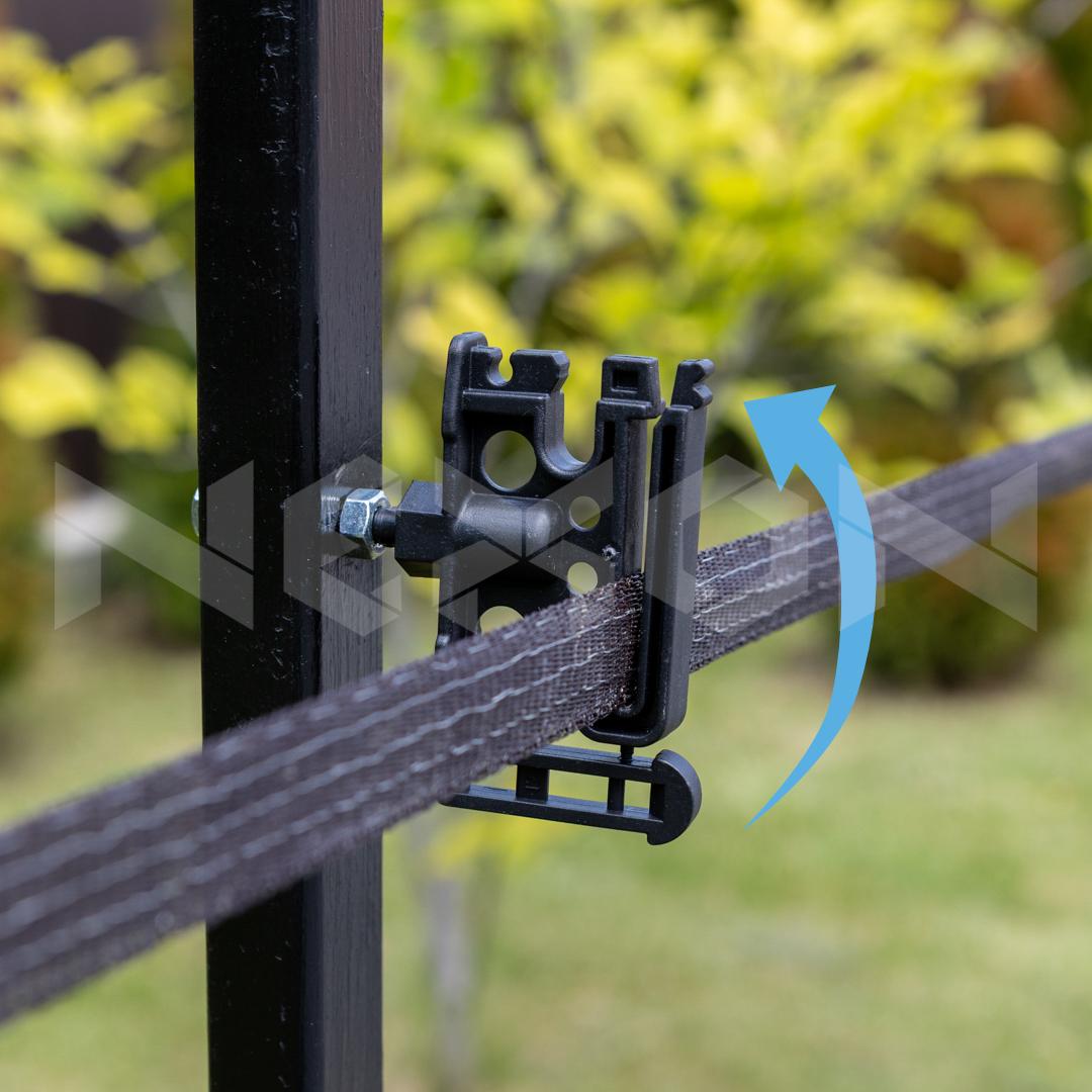 Izolator pentru banda gard electric metric pentru fier NEXON