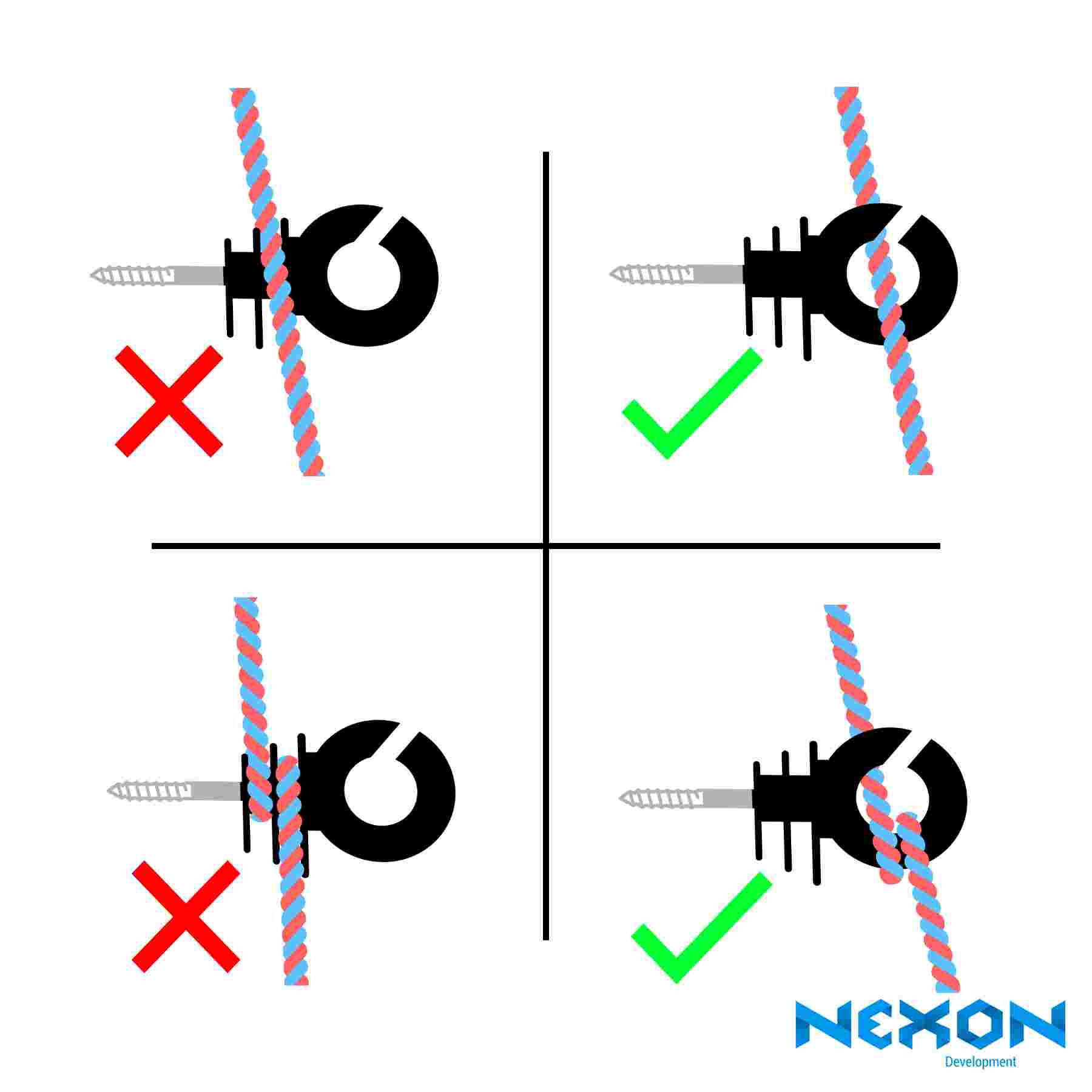 NEXON Extra Solid Ring Insulator Electric Fence