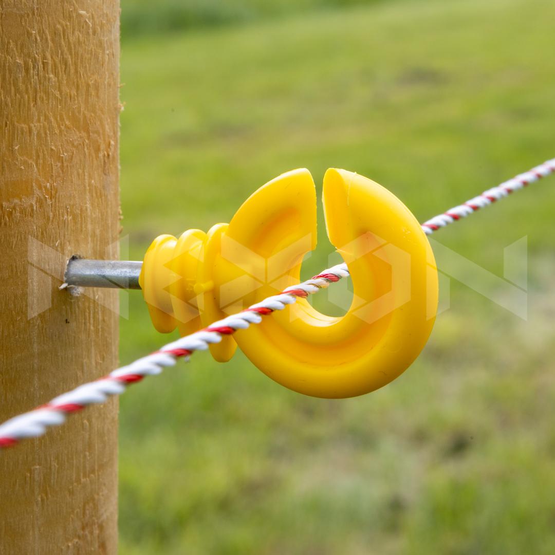 NEXON sárga gyűrűs szigetelő villanypásztorhoz