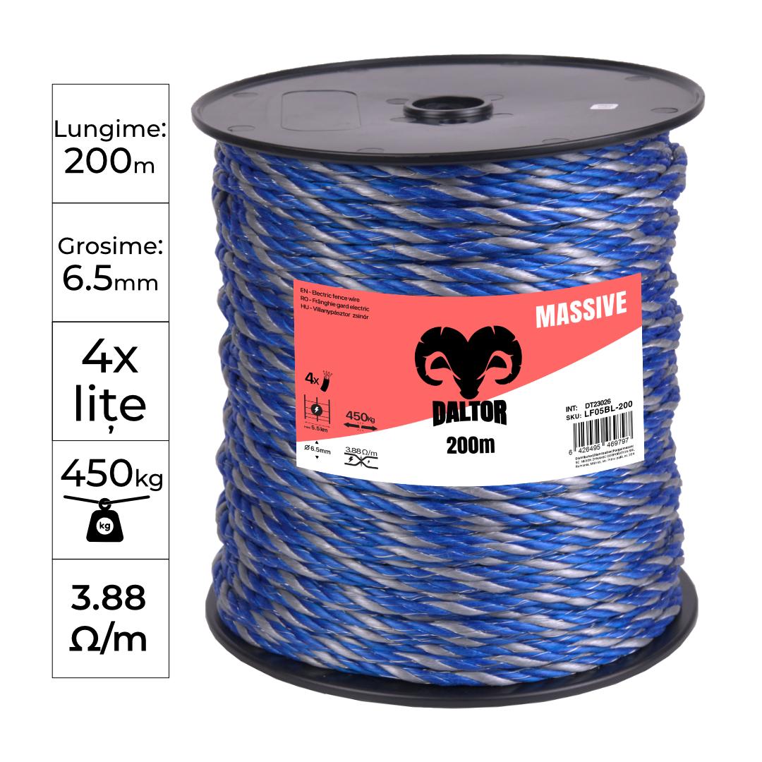 NEXON SECUR-BL Polyrope 200m 450kg 4-strands 3.88Ohm