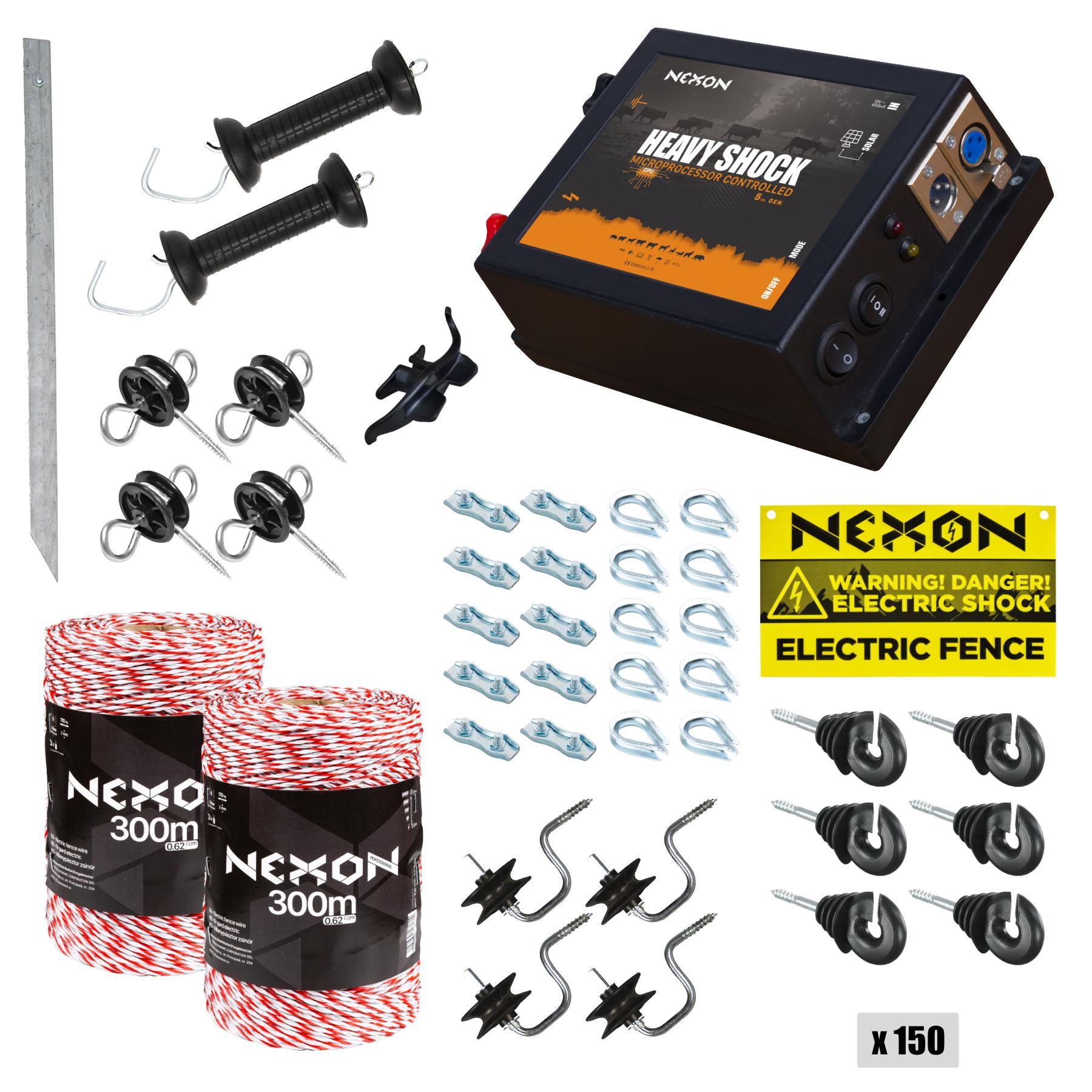NEXON HeavyShock PRO 2.5 J villanypásztor csomag, 600m
