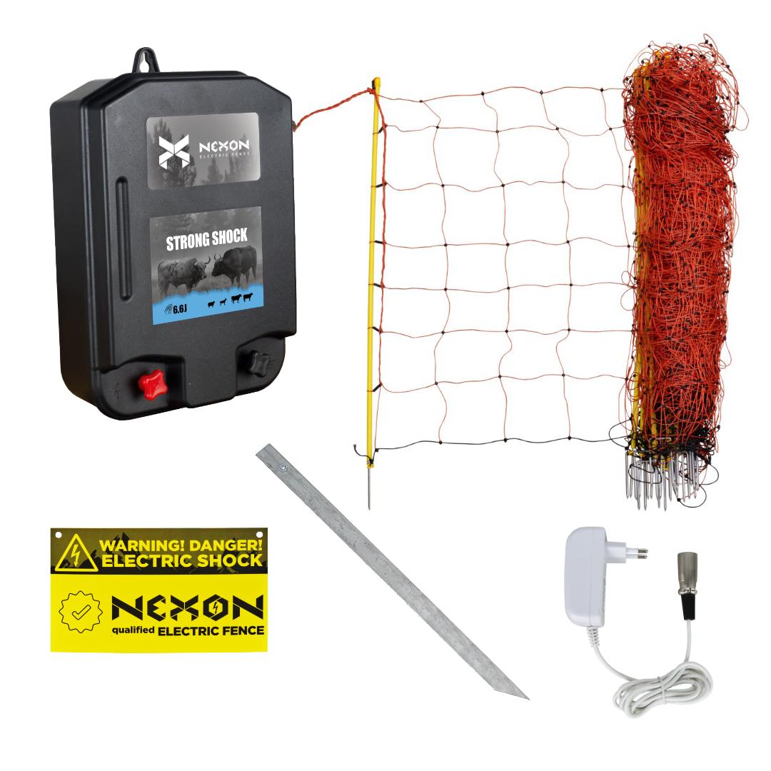 Teljes villanypásztor készlet NEXON Simple 6.6J 12V, 50m hálóval