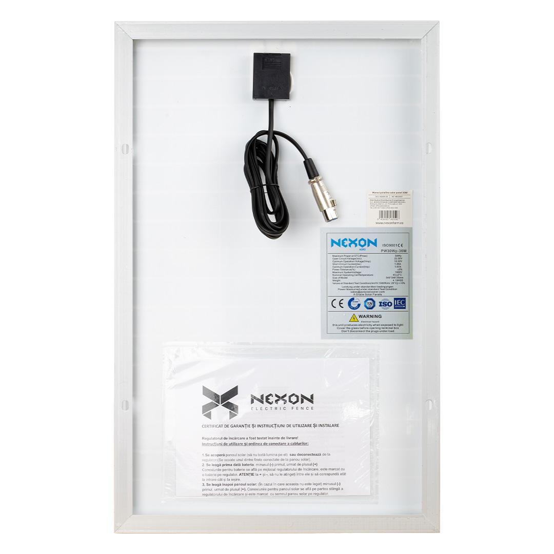 Solar Panel for Electric Fence HeavyShock NEXON 30W