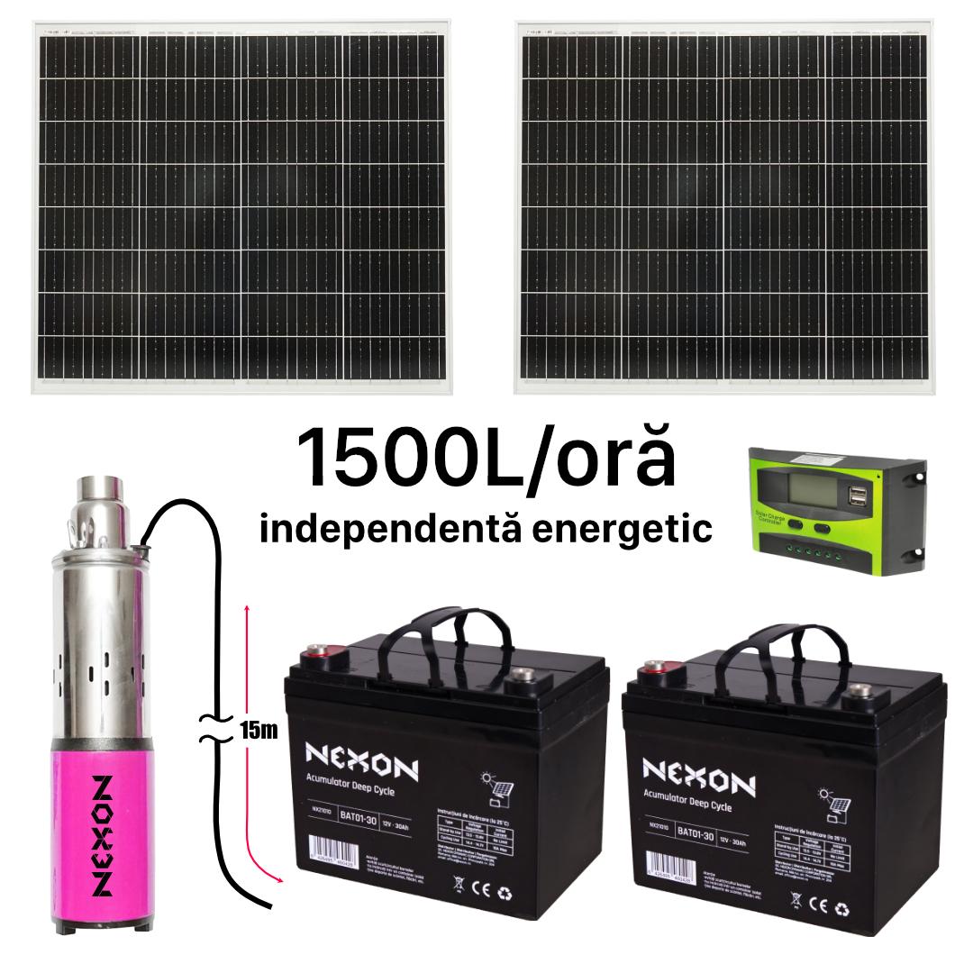 NEXON Submersible Pump Set with 200W Solar Panel