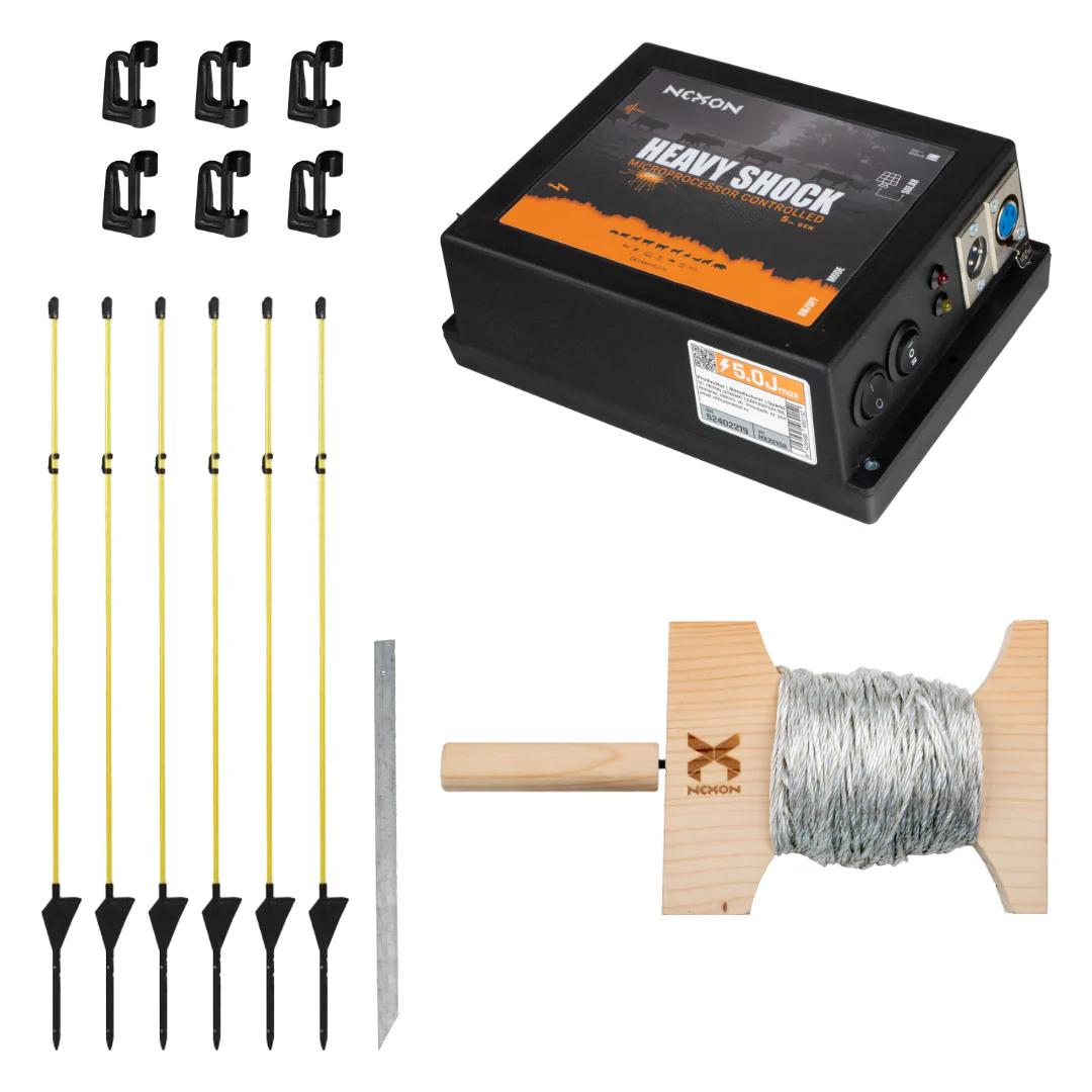 NEXON HeavyShock PRO Portable Electric Fence System – 5J, without solar panel and battery