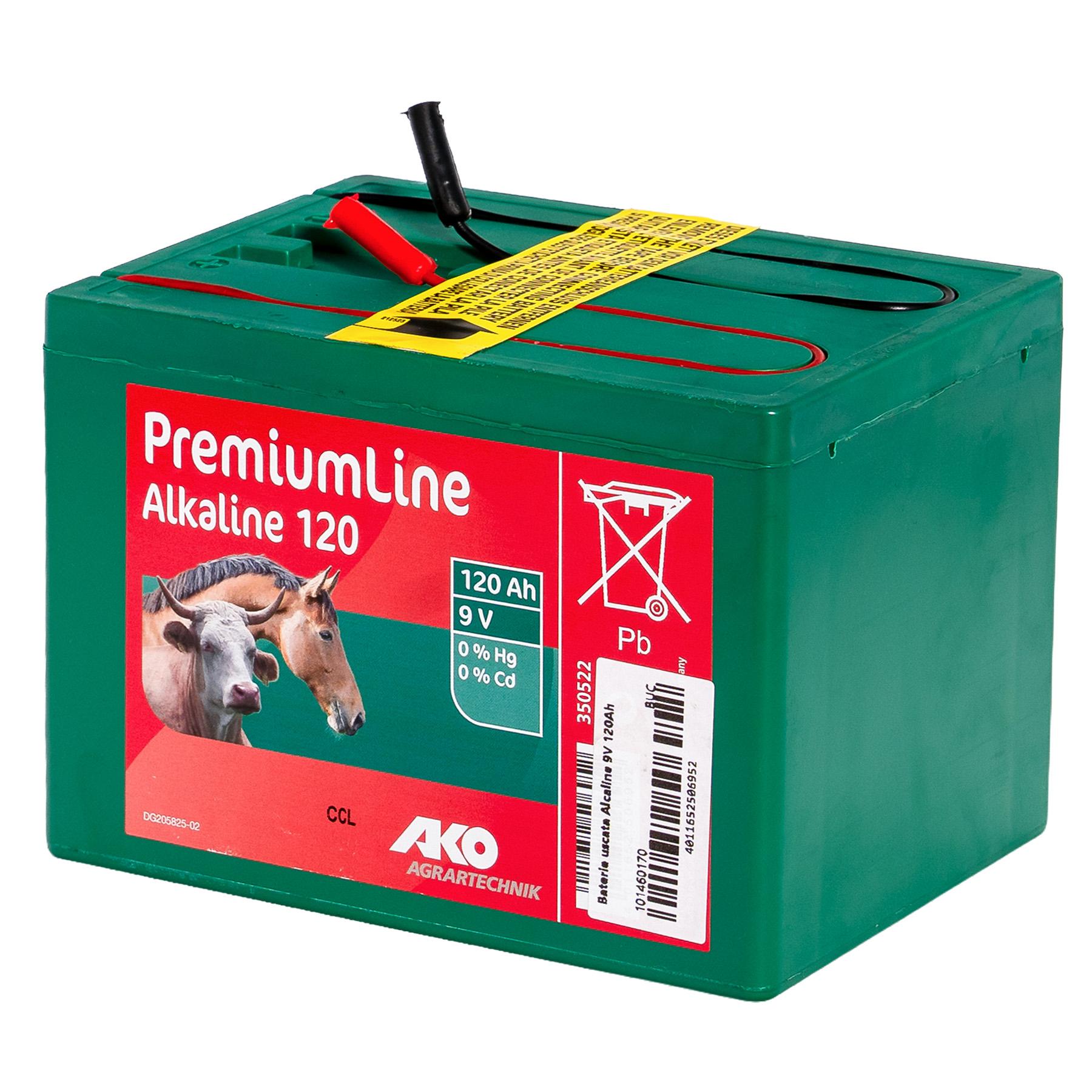 9V 120Ah száraz akkumulátor elektromos kerítéshez Alkaline