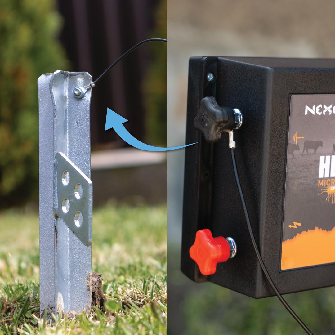 Kroki-XLR 3m Power & Ground Cable Set for NEXON Electric Fences