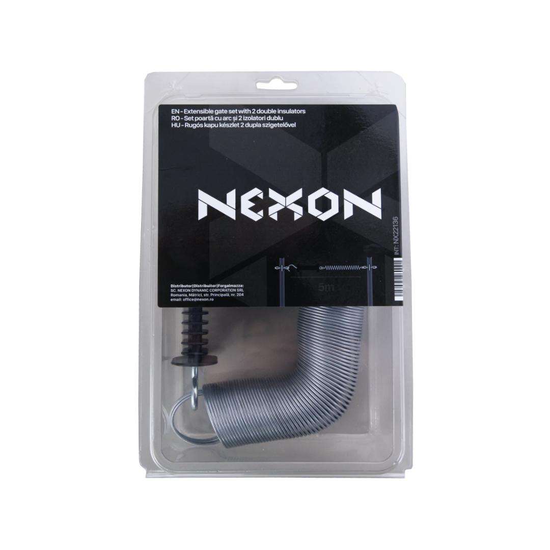 Poarta cu arc 5m si izolatori dubli pentru gard electric NEXON PREMIUM