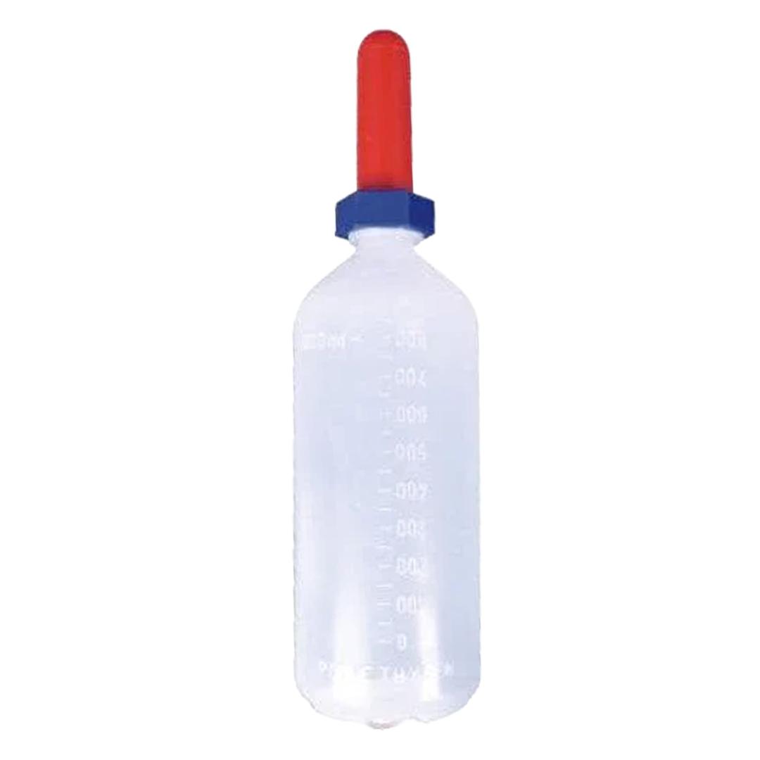 Bidon alăptare viței 1L cu tetină roșie și scară gradată