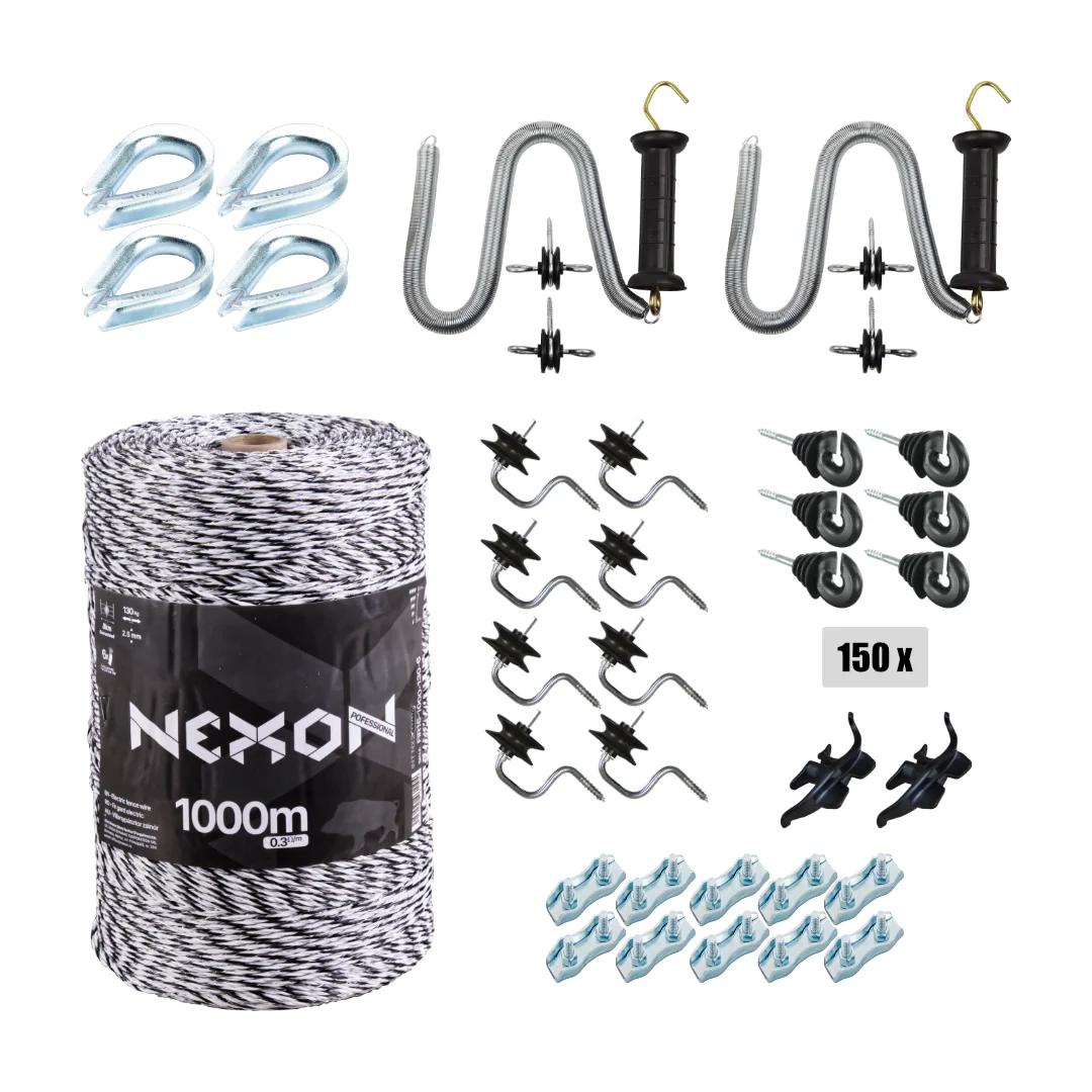 Kit extindere gard electric NEXON PROFESSIONAL, Fir 1000m 6 lite, 130kg