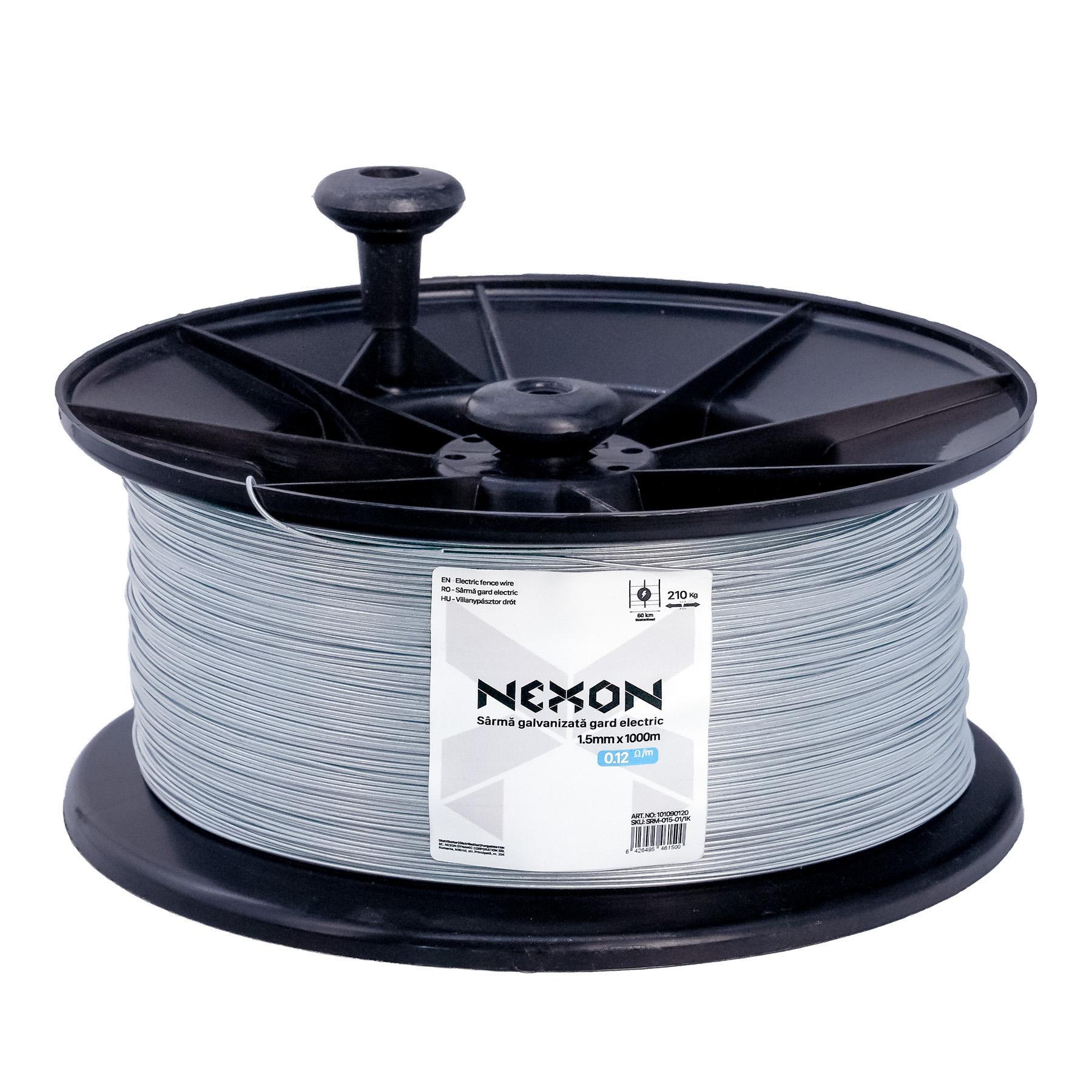 NEXON galvanized electric fence wire 1.5 mm, 1000 m, 210 kg