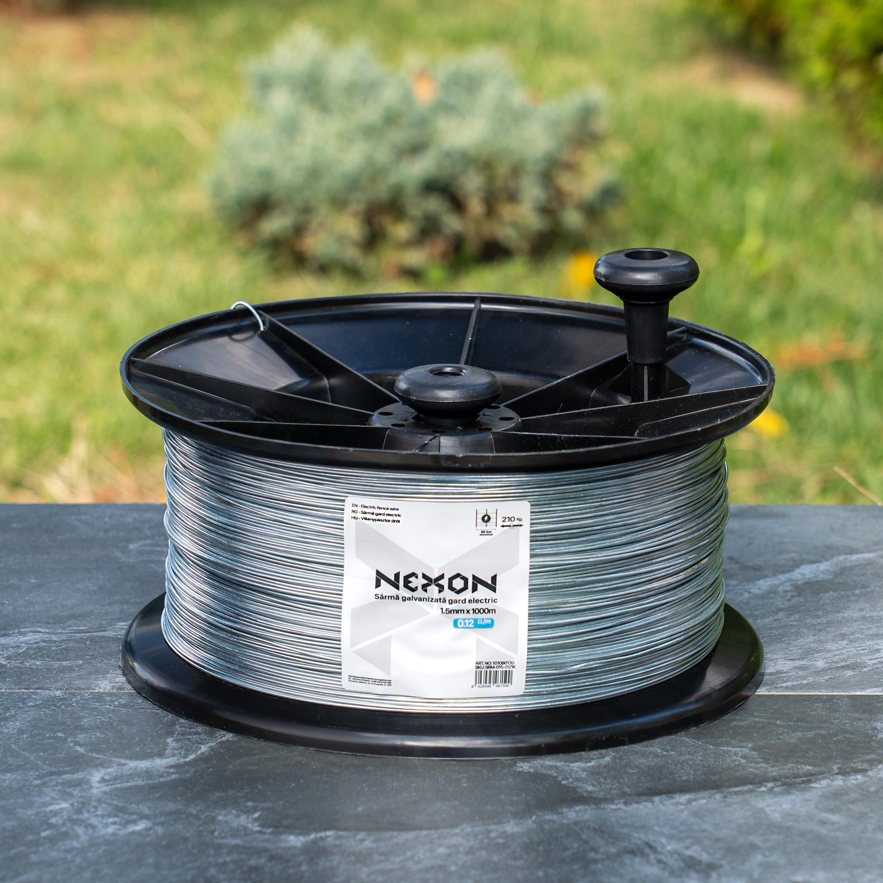 NEXON galvanized electric fence wire 1.5 mm, 1000 m, 210 kg
