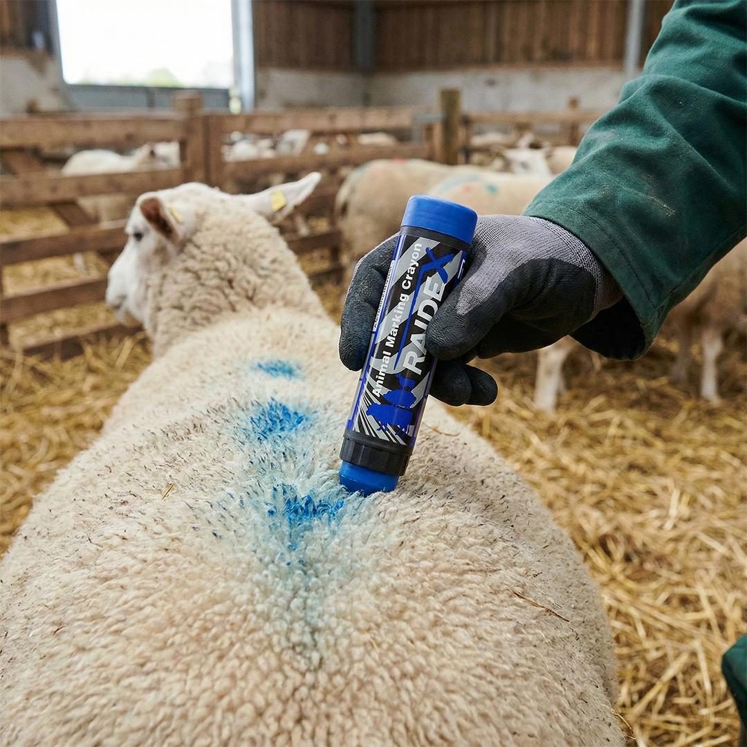 Creion albastru pentru marcarea animalelor RAIDEX