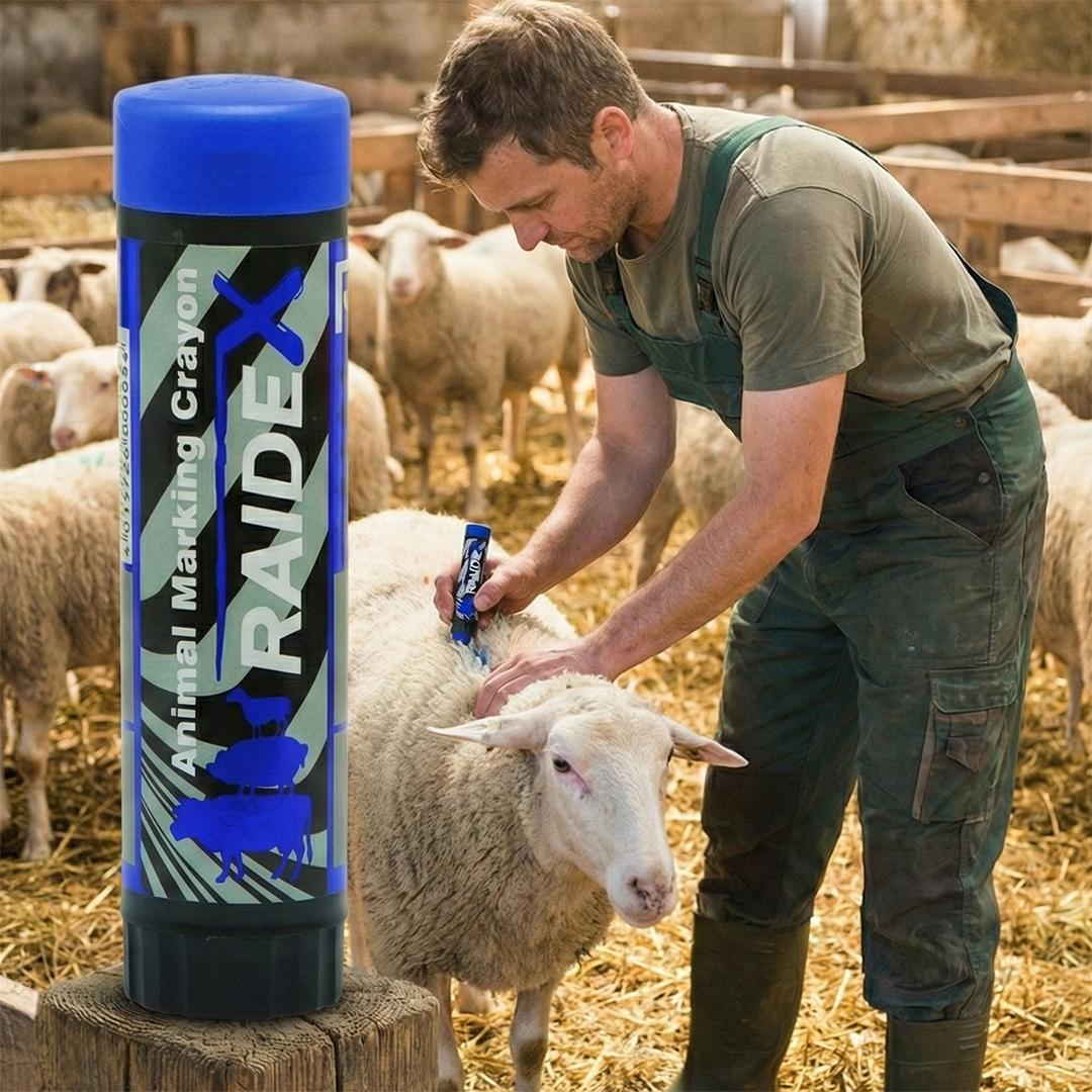 Creion albastru pentru marcarea animalelor RAIDEX