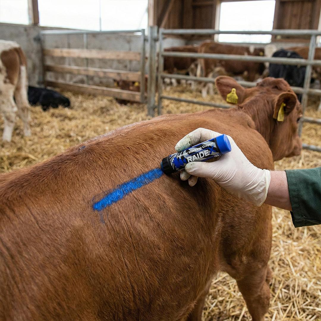Creion albastru pentru marcarea animalelor RAIDEX