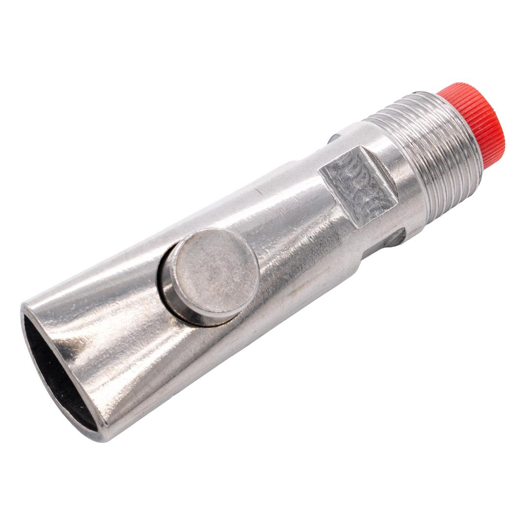 Rozsdamentes acél itató szelep golyós, 8x2.1 cm – sertésekhez és borjakhoz