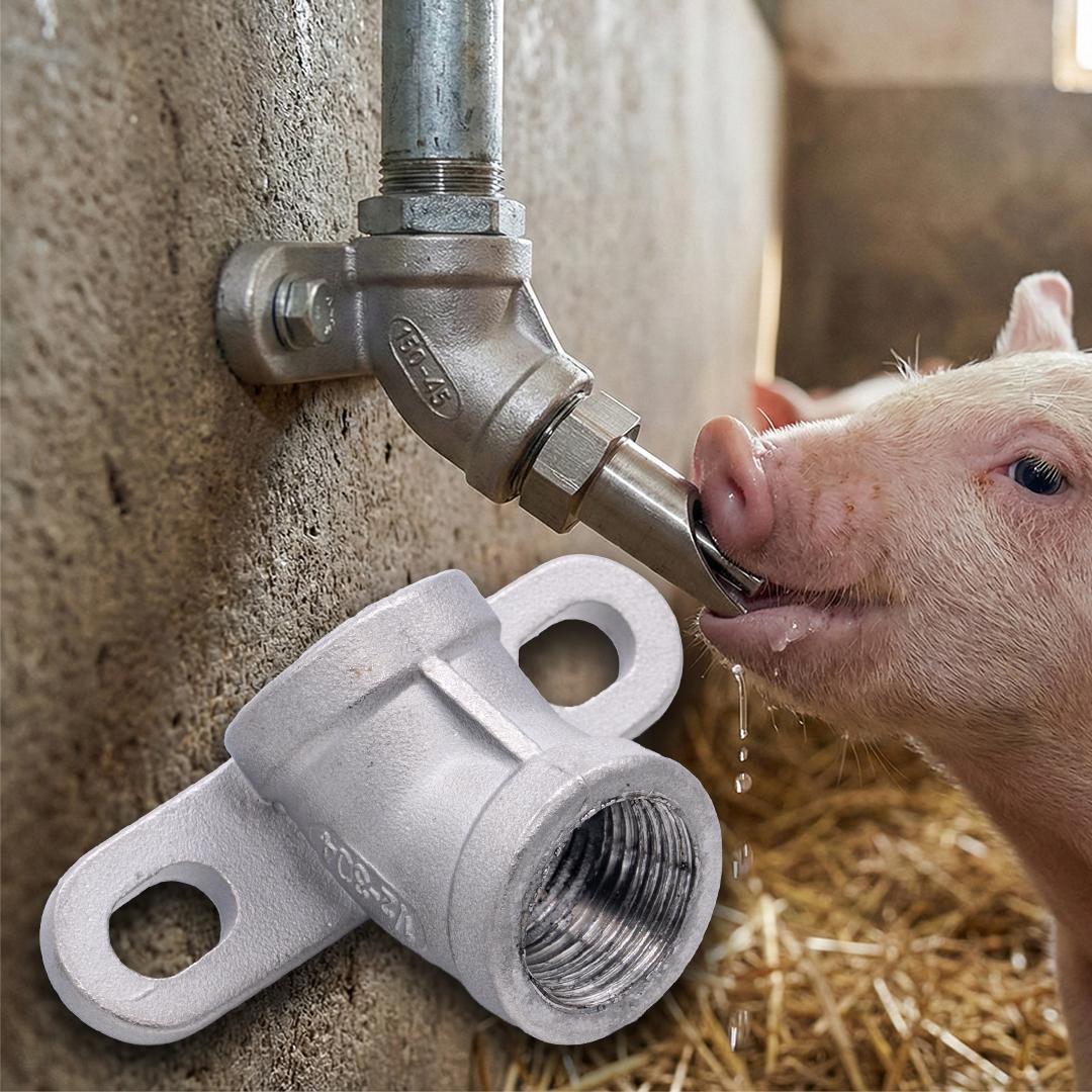 Racord cot 45° fixare suzetă adăpare 1/2"