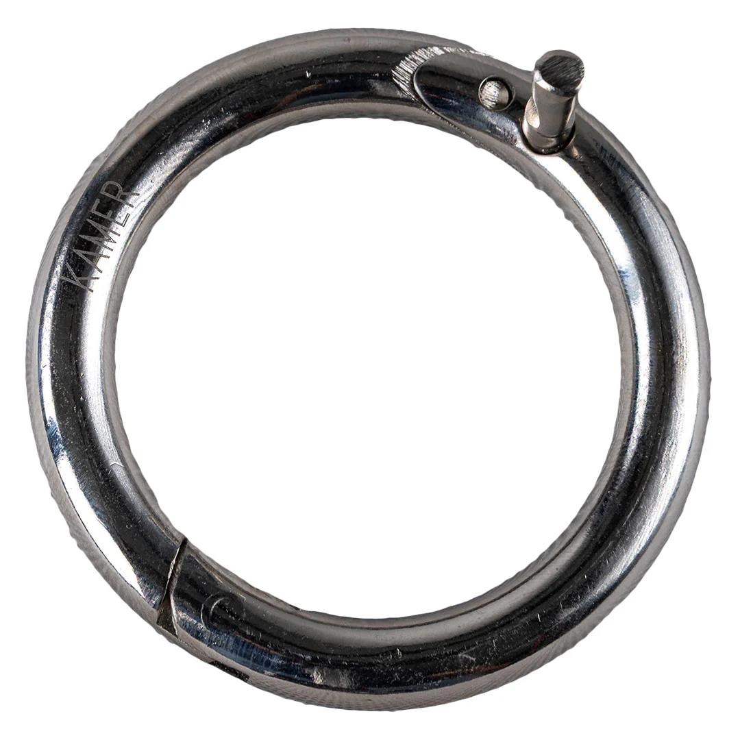 Nickel plated nasal ring with screw