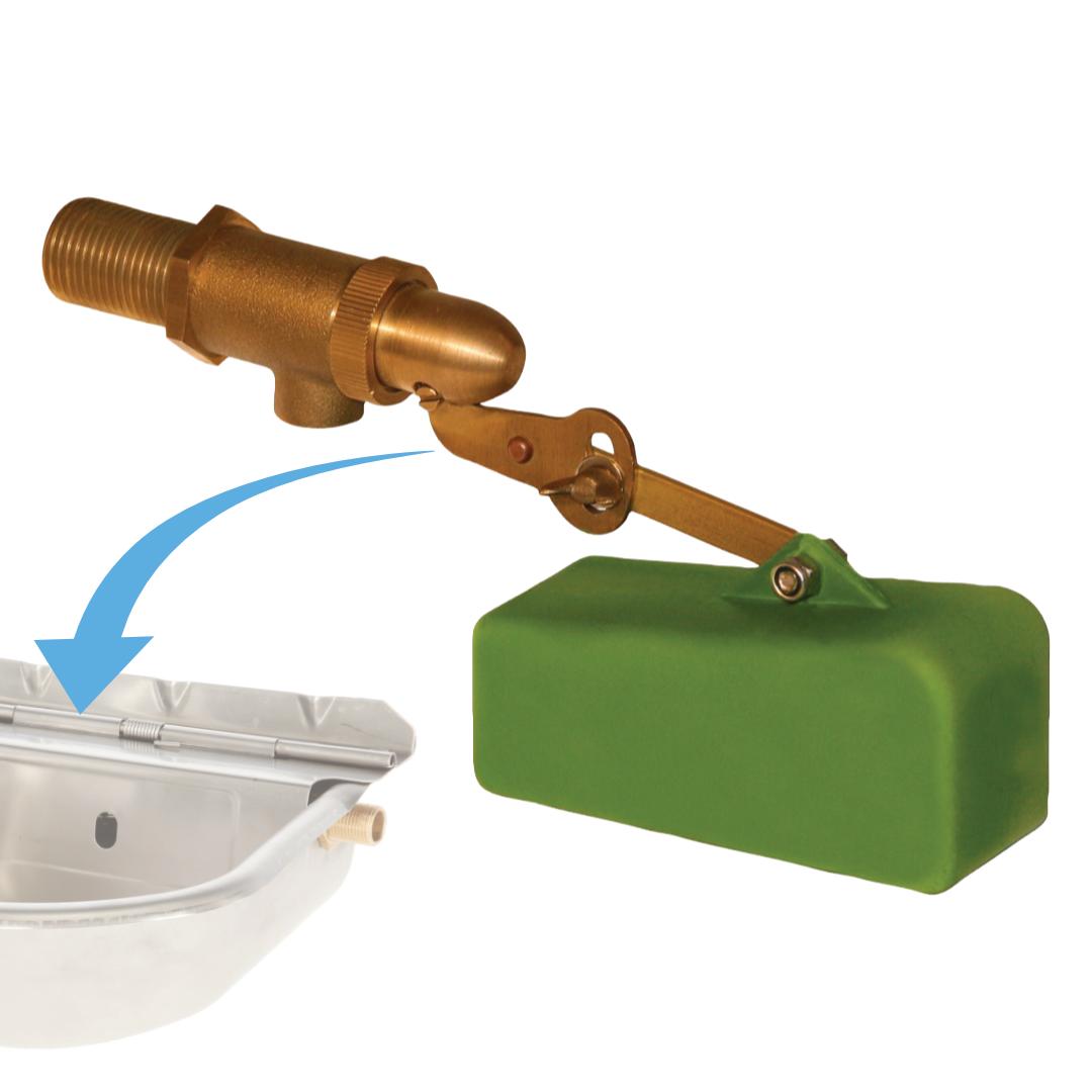 Low-pressure float valve 1/2"